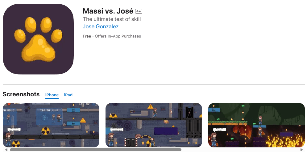 Massi vs. José is now available on the App Store!!