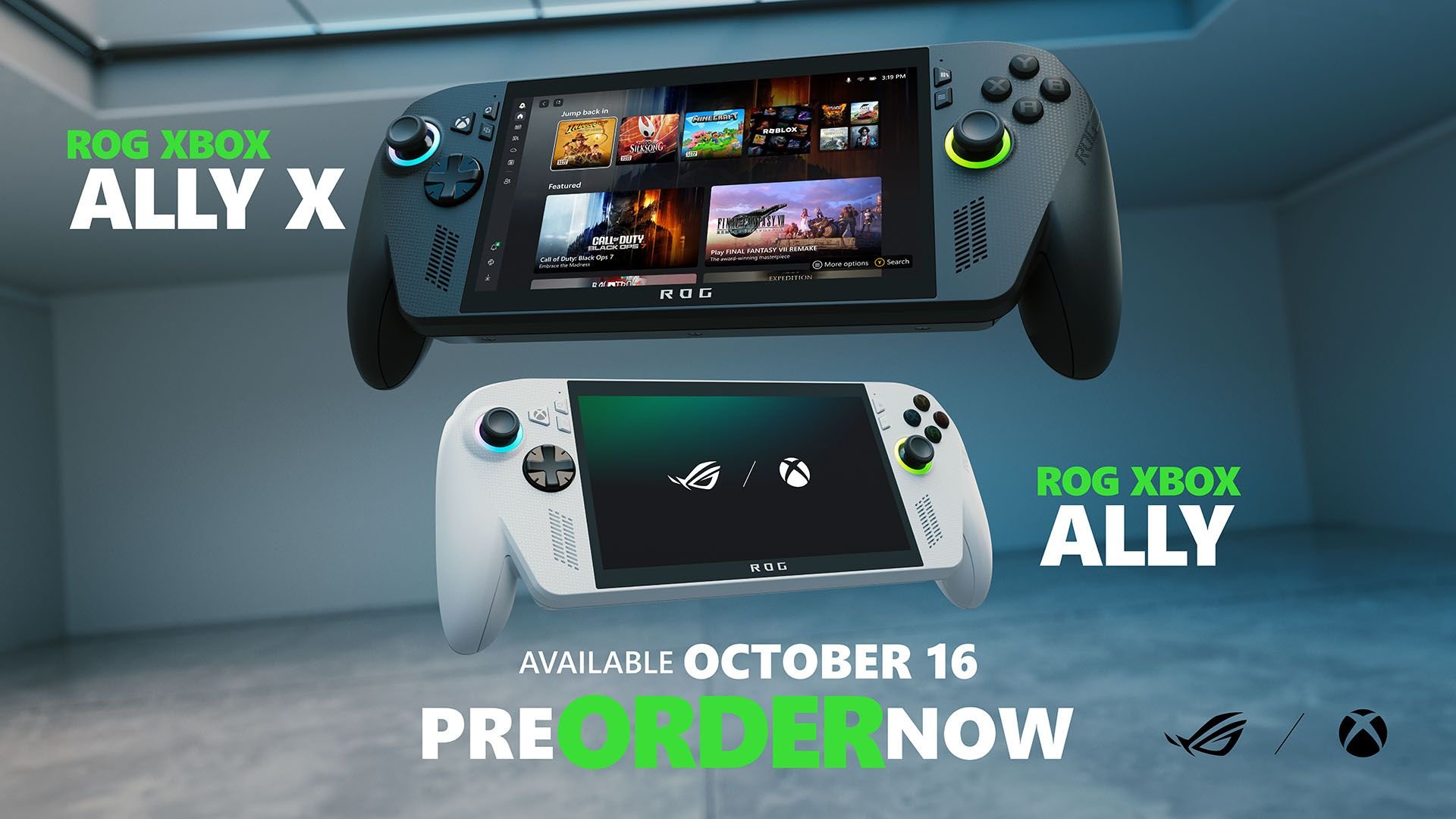 ROG Xbox Ally and ROG Xbox Ally X available to order