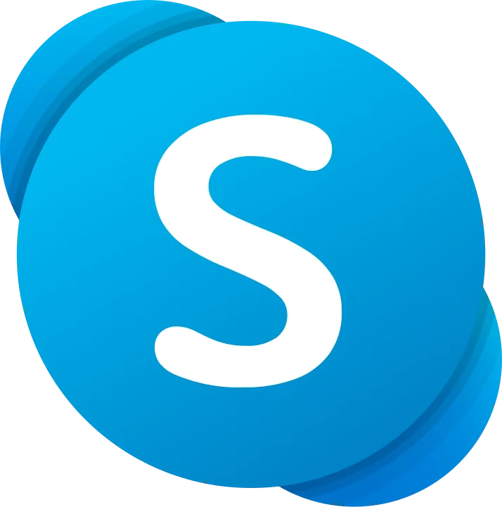 The Skype logo.
