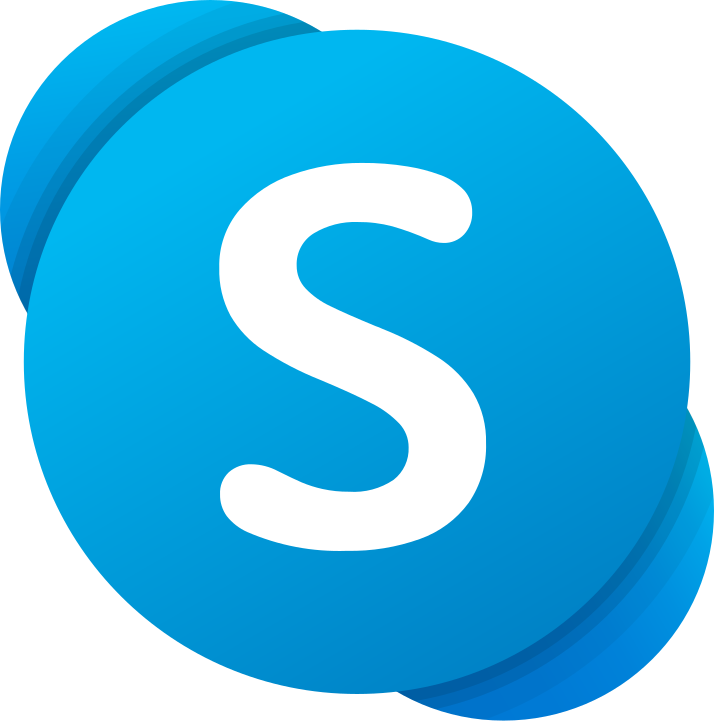 The Skype logo.